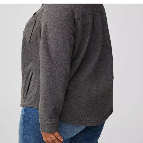 Torrid Fleece Shacket Size 2 - Picture 3 of 13